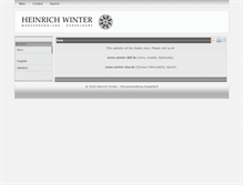 Tablet Screenshot of en.muenzenhandlung-winter.de